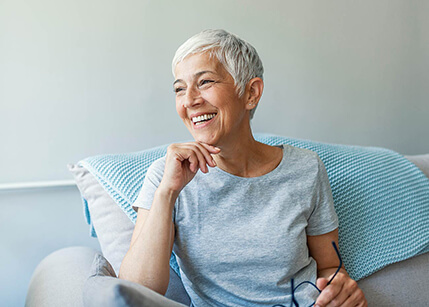 Smiling older woman